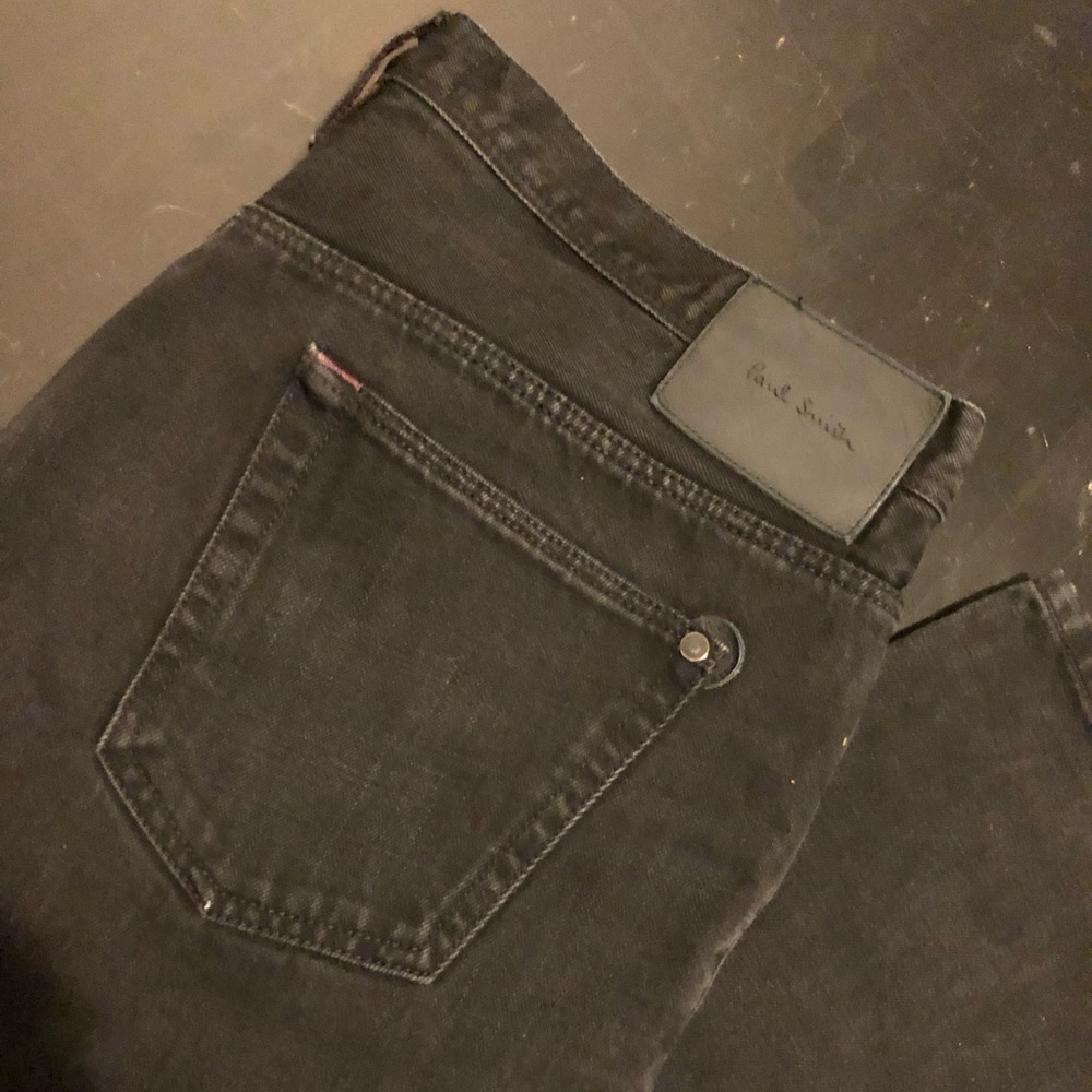 Paul Smith Black Drainpipe Men Jeans